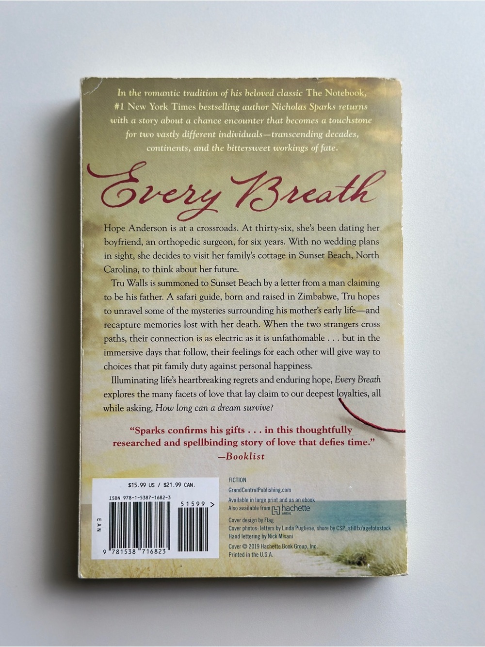 Every Breath: A Novel by Nicholas Sparks | Fiction, Romance | Paperback Book - Picture 2 of 7